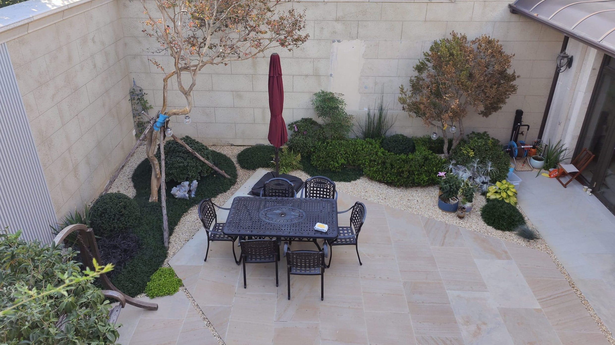 李滄花園設(shè)計(jì)實(shí)景|青島.綠城玫瑰園120㎡田園風(fēng)花園